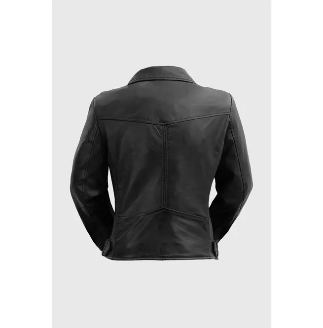 Gothic Lambskin Leather Black Women's Jacket: Style for Women