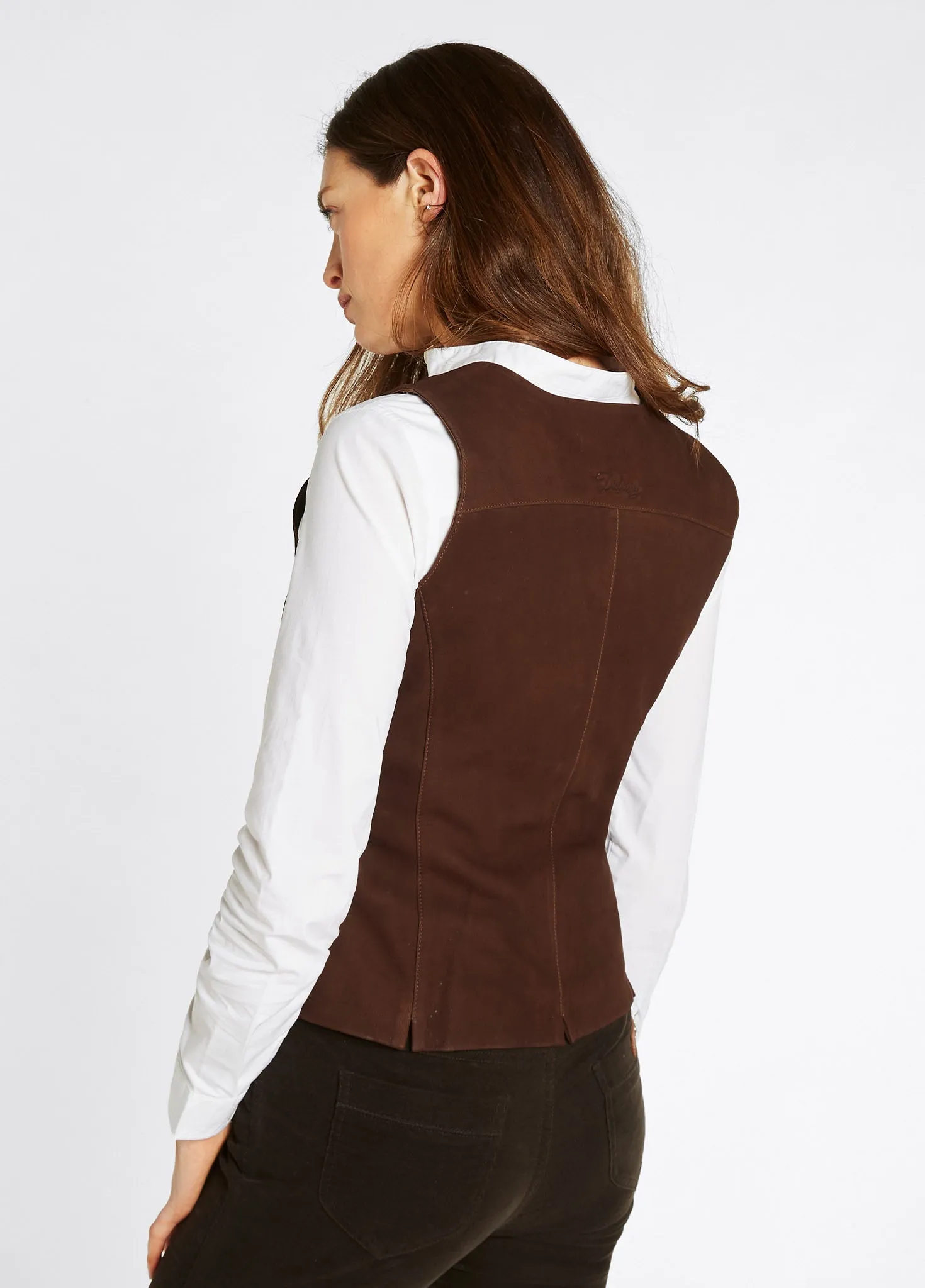 Greville Ladies Tailored Waistcoat - Walnut