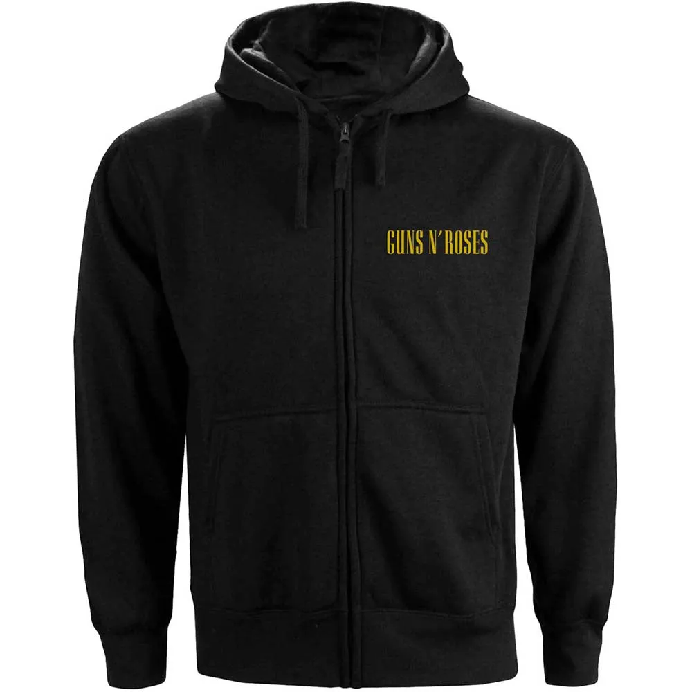 Guns N Roses Logo Zip Hoodie