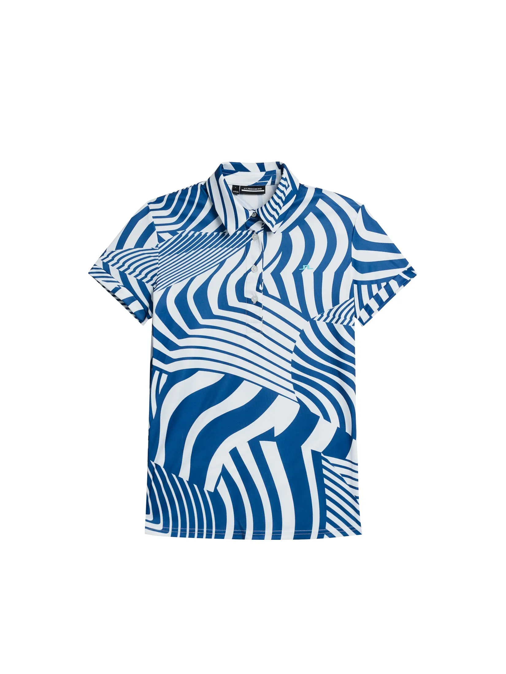 Hailey Print Polo / Dazzle Wave Estate