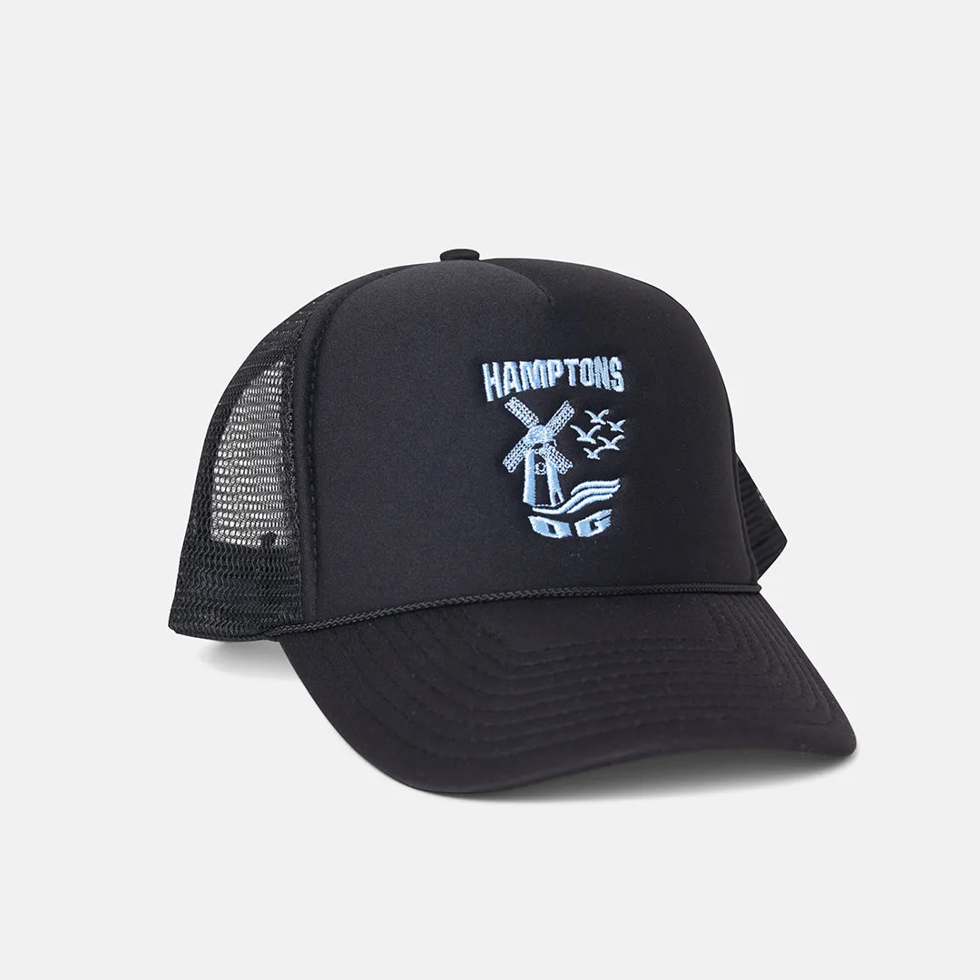 Hamptons OG Mesh Trucker Hat Black