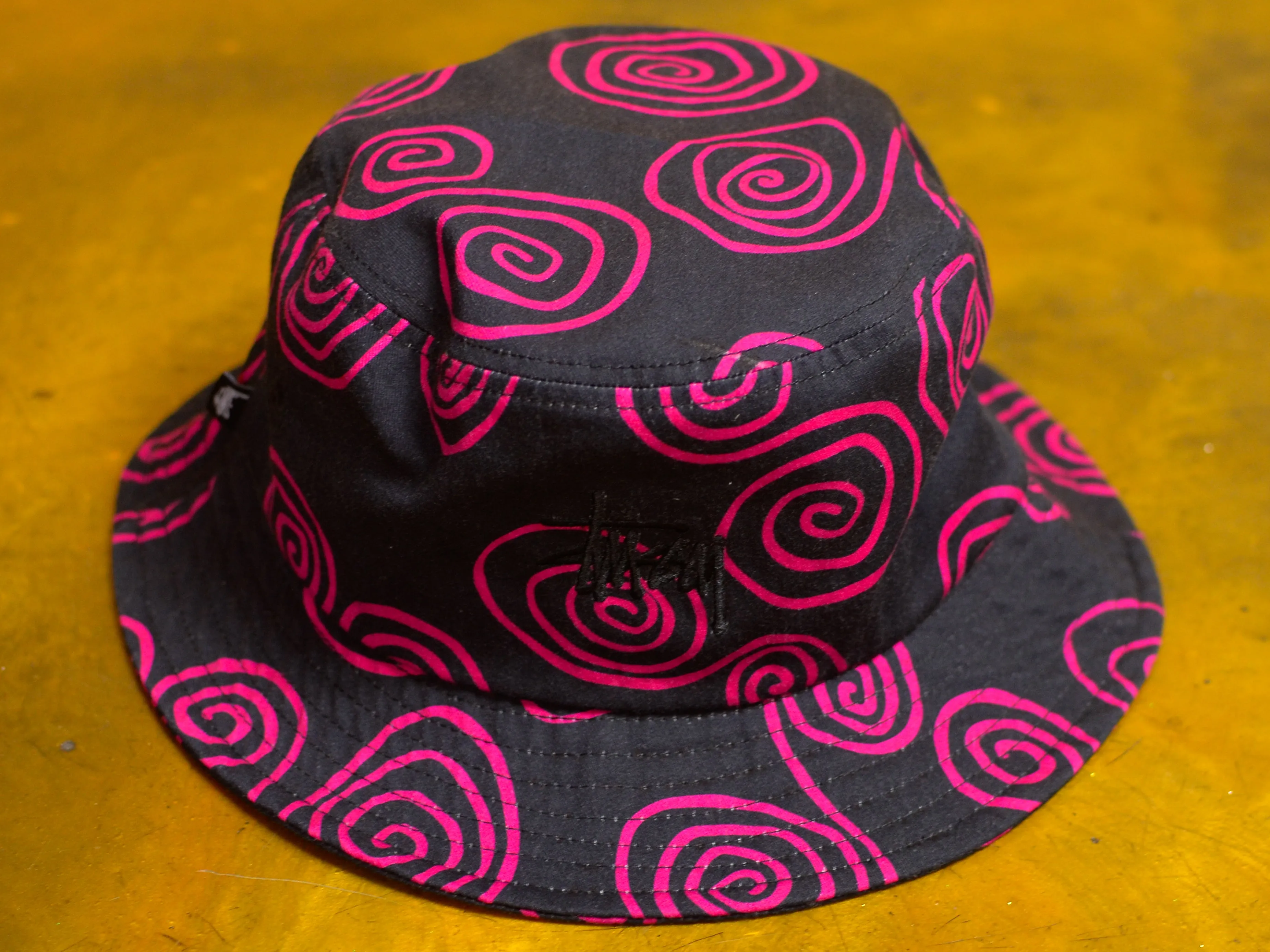 Hand Drawn S Bucket Hat - Black