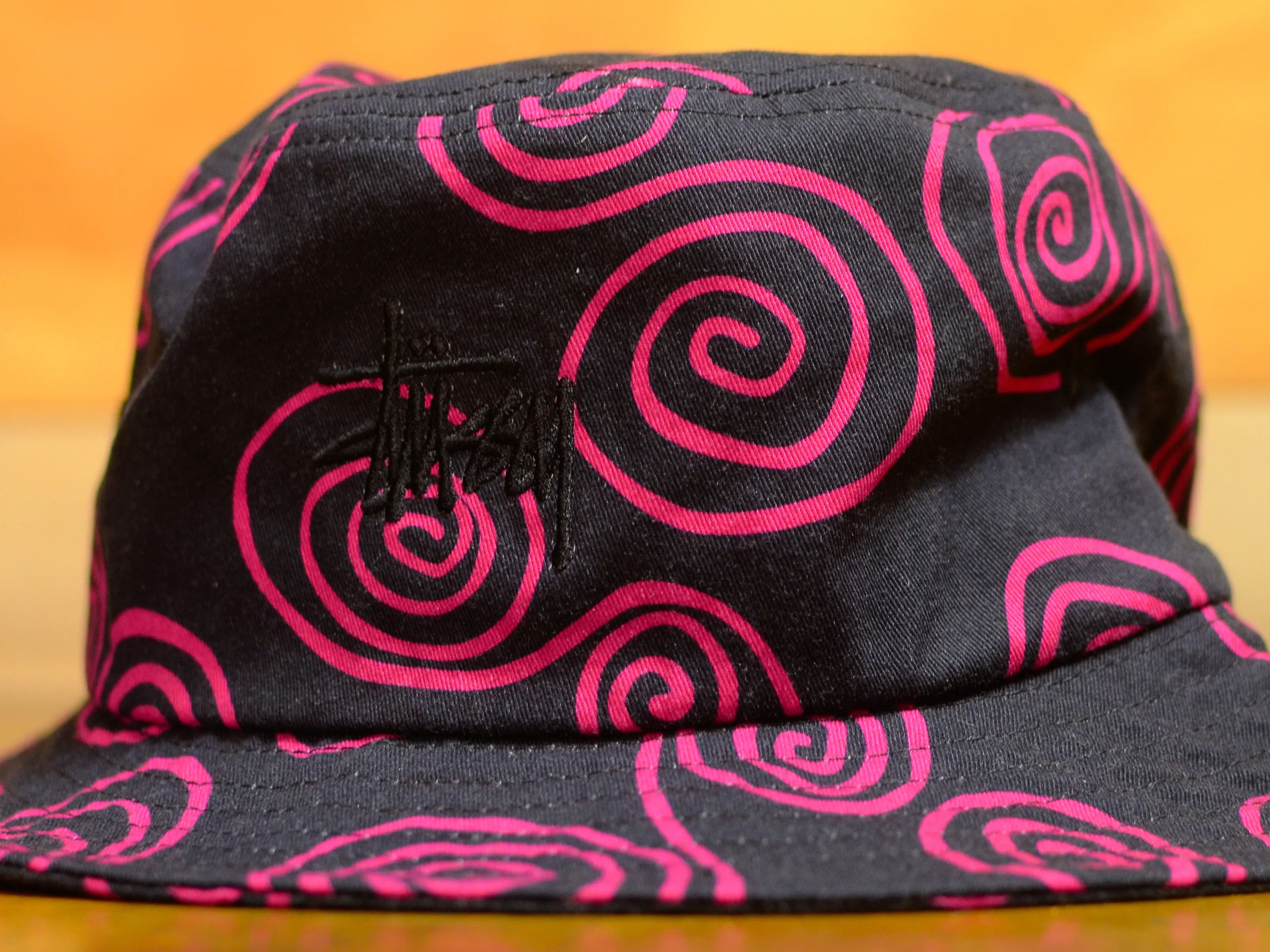 Hand Drawn S Bucket Hat - Black