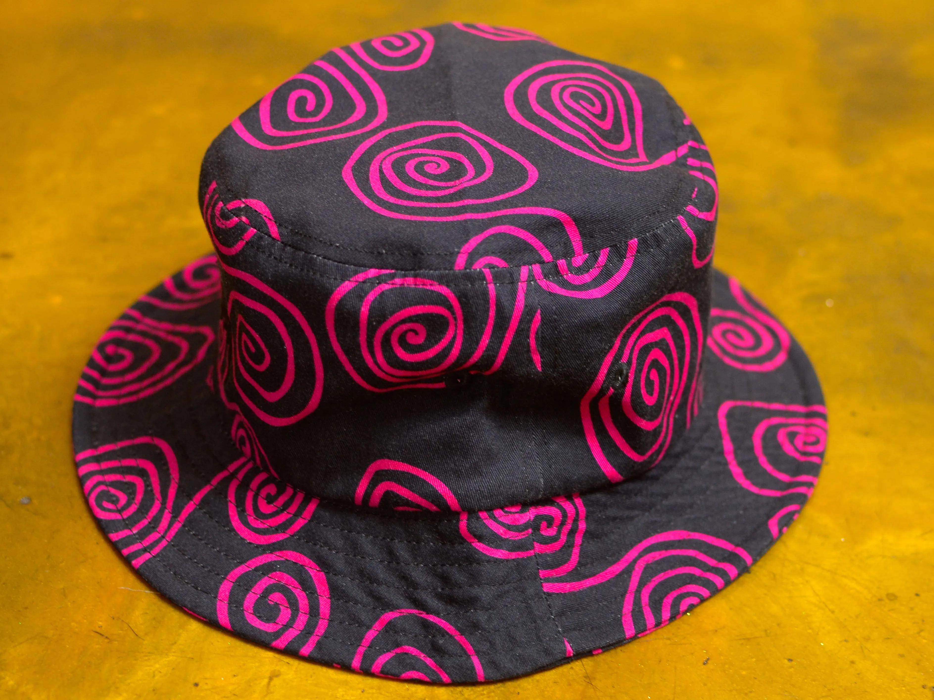 Hand Drawn S Bucket Hat - Black