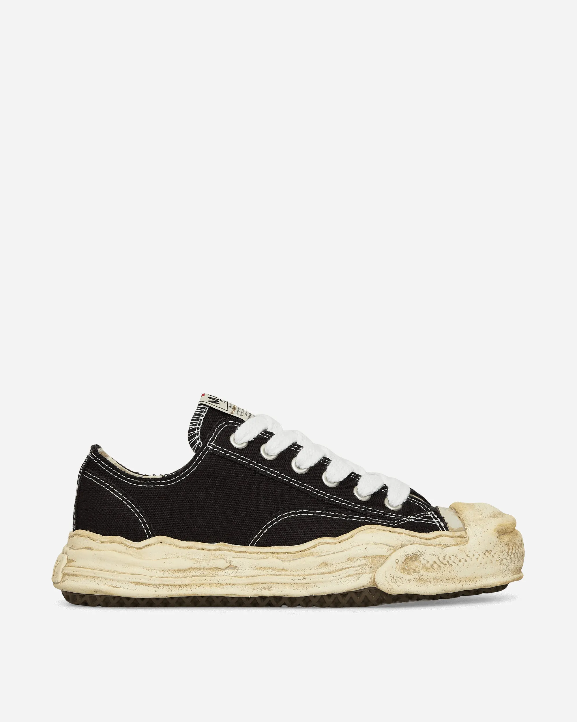 Hank OG Dyed Sole Canvas Low Sneakers Black