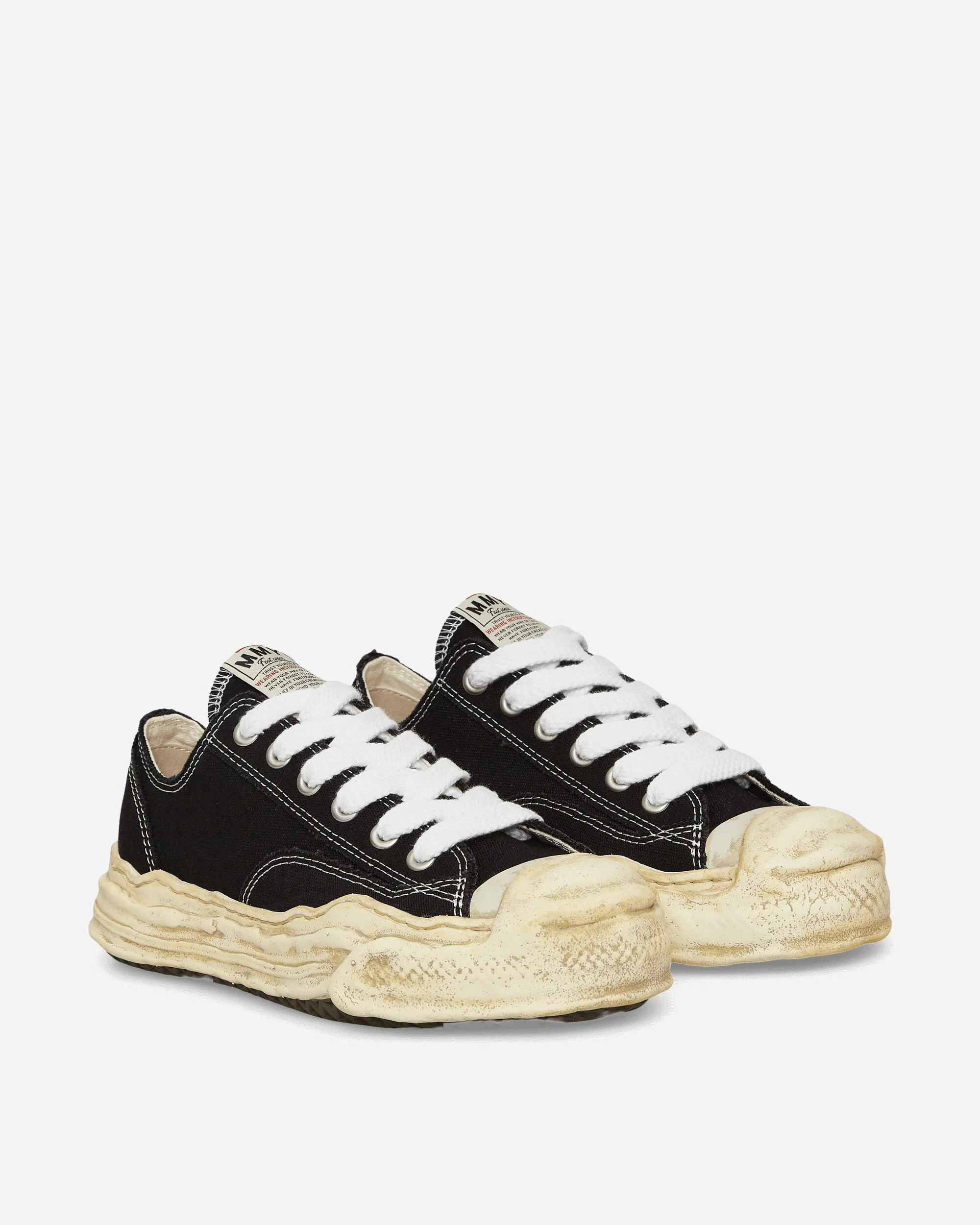 Hank OG Dyed Sole Canvas Low Sneakers Black