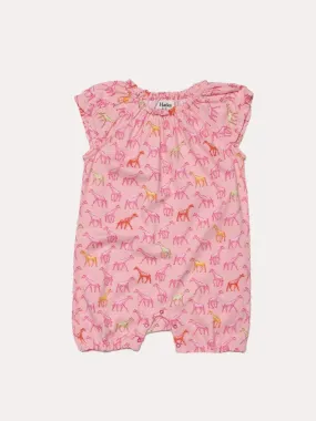     HATLEY  Rainbow Giraffe Baby Romper    