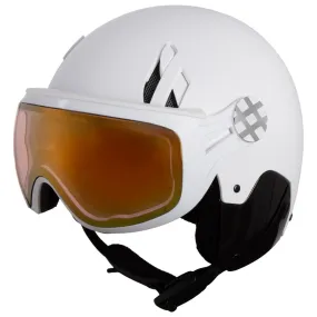 Helmet w/ visor Diezz ---Major Carbone White Carbon