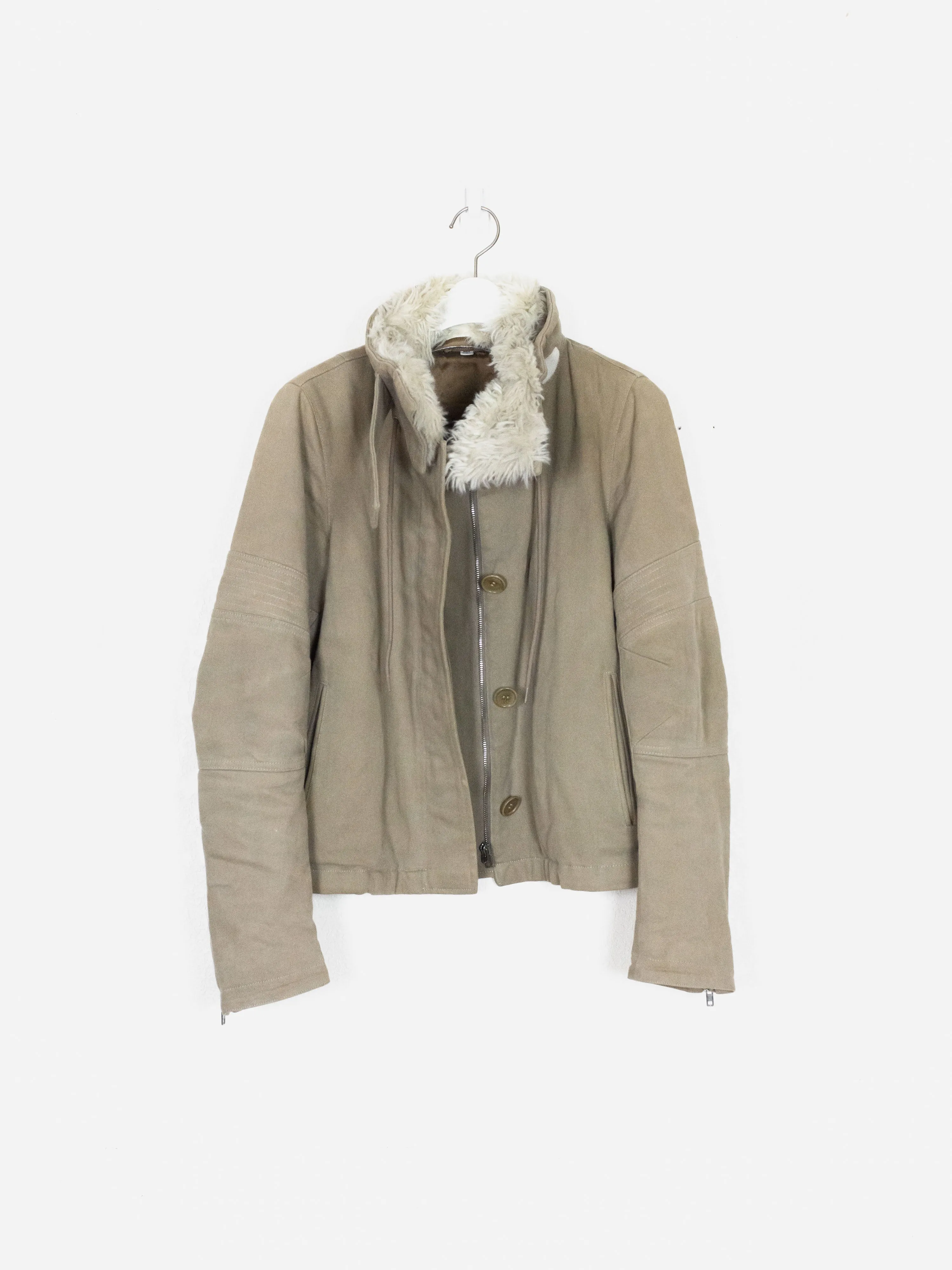 Helmut Lang AW03 Cotton Canvas Astro Biker Jacket