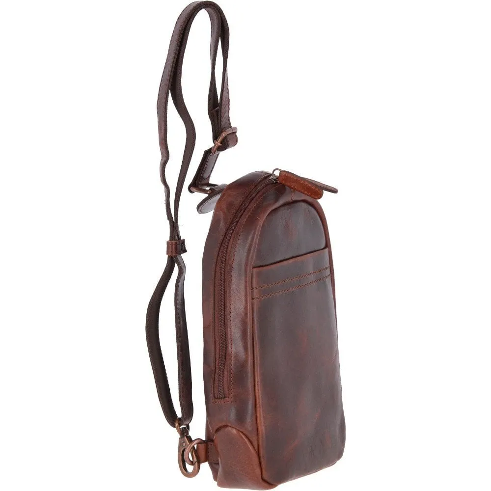 Highbury Perry Leather Sling Bag