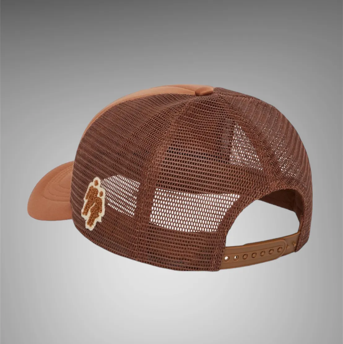 Homme Femme Fake Love Trucker Hat Brown