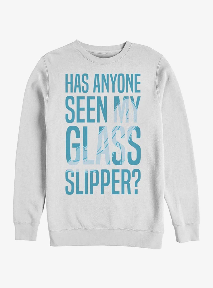 Hot Topic Disney Cinderella Missing Slipper Crew Sweatshirt