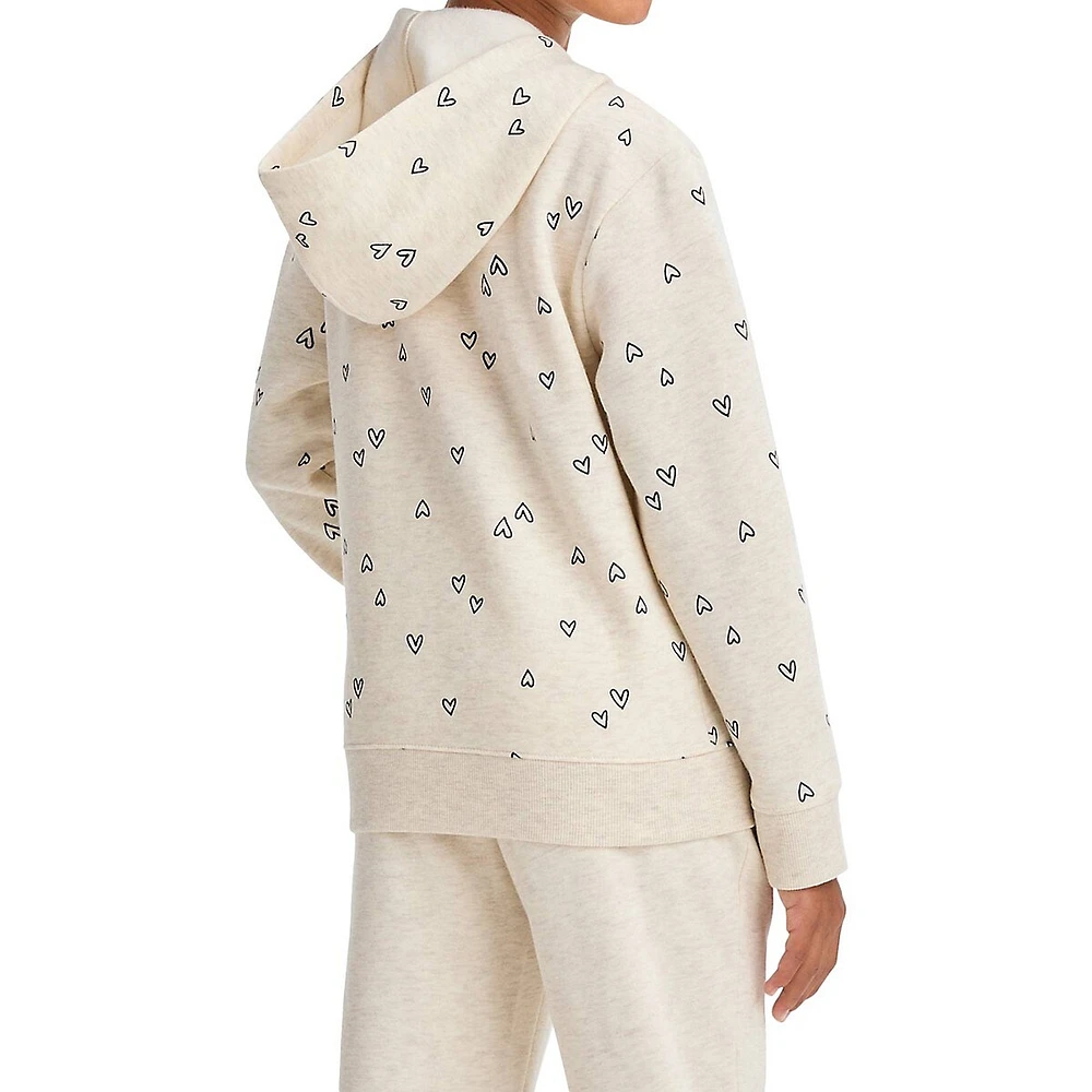 Hudson's Bay Girl's Zip-Up Fleece Hoodie Sweatshirt