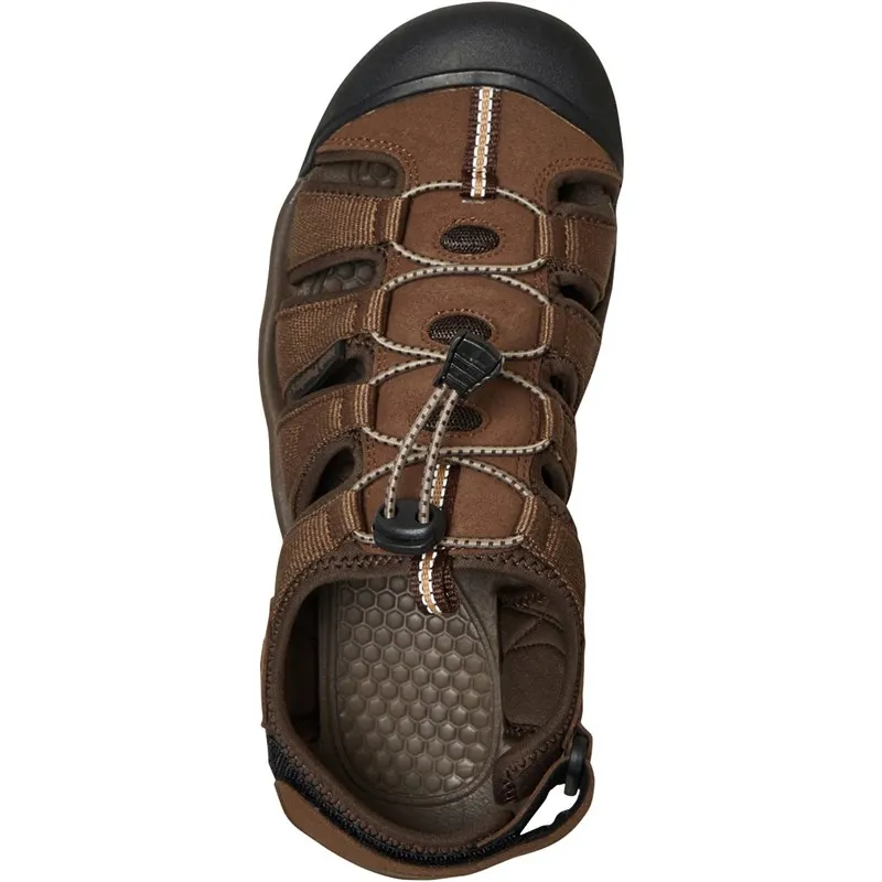 Hush Puppies Mens Peru Closed Toe Sandals Brown