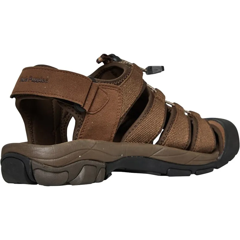 Hush Puppies Mens Peru Closed Toe Sandals Brown