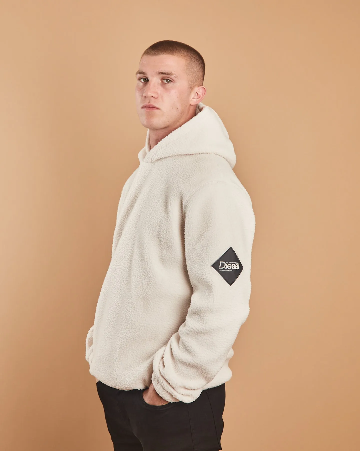 Iceberg Fleece Hoodie Clay Ivory