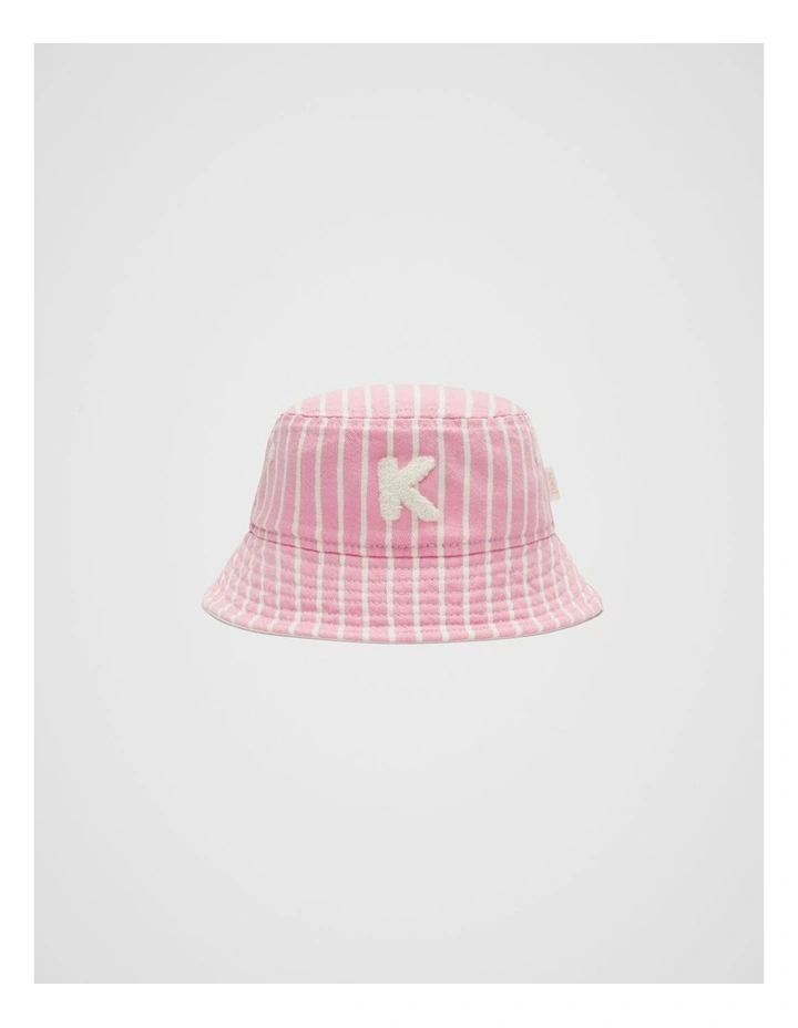 Initial Stripe Sun Hat in K