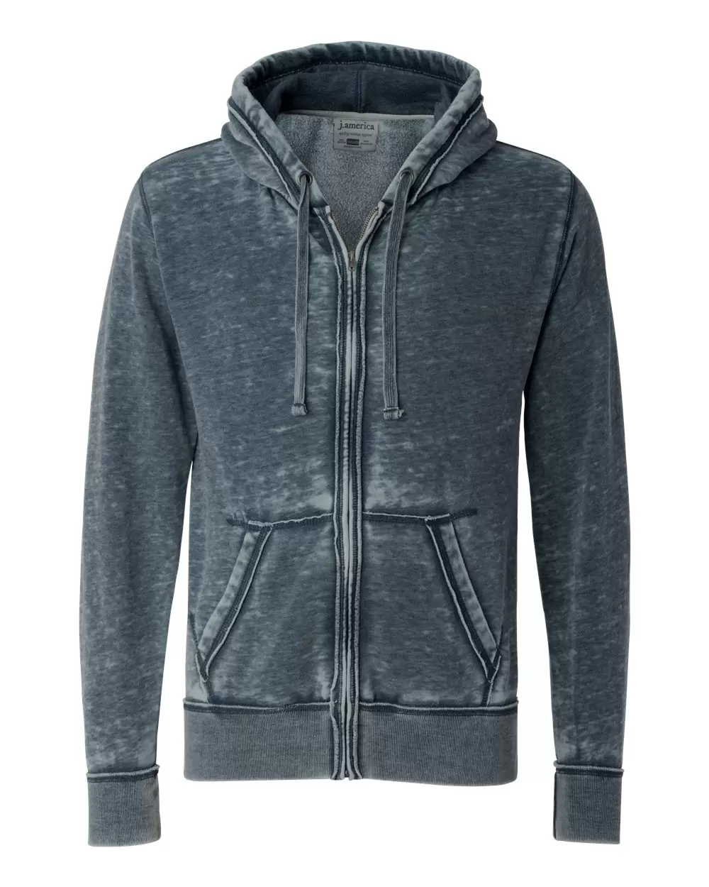 J8916 J-America Adult Vintage Zen Full-Zip Hooded Fleece SKU: J8916