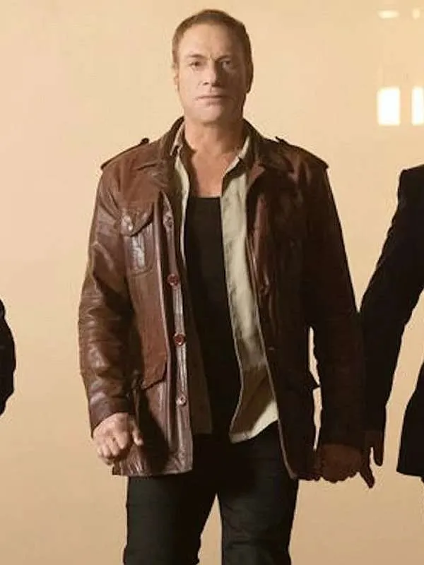 Jean-Claude Van Damme The Last Mercenary Brown Leather Jacket