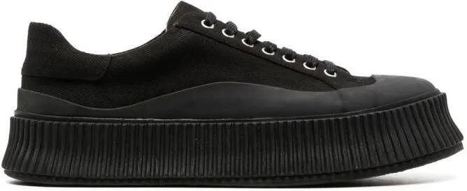 Jil Sander low-top lace-up sneakers Black