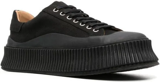 Jil Sander low-top lace-up sneakers Black