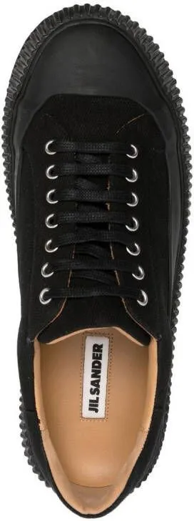 Jil Sander low-top lace-up sneakers Black