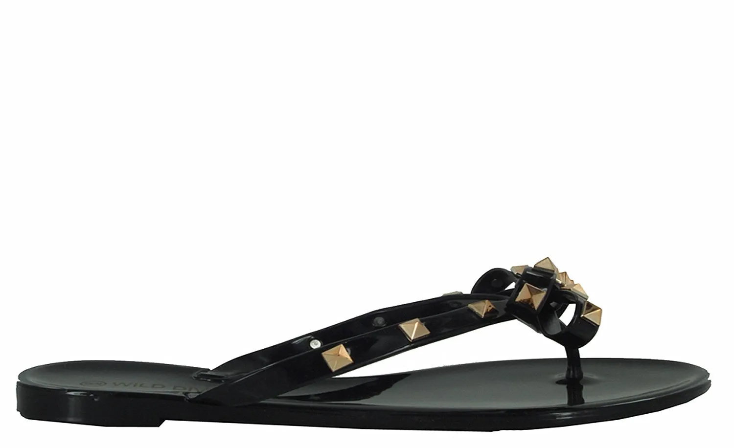 JOJO-01 FLIP FLOP DESIGNER STUDDED JELLY SANDALS