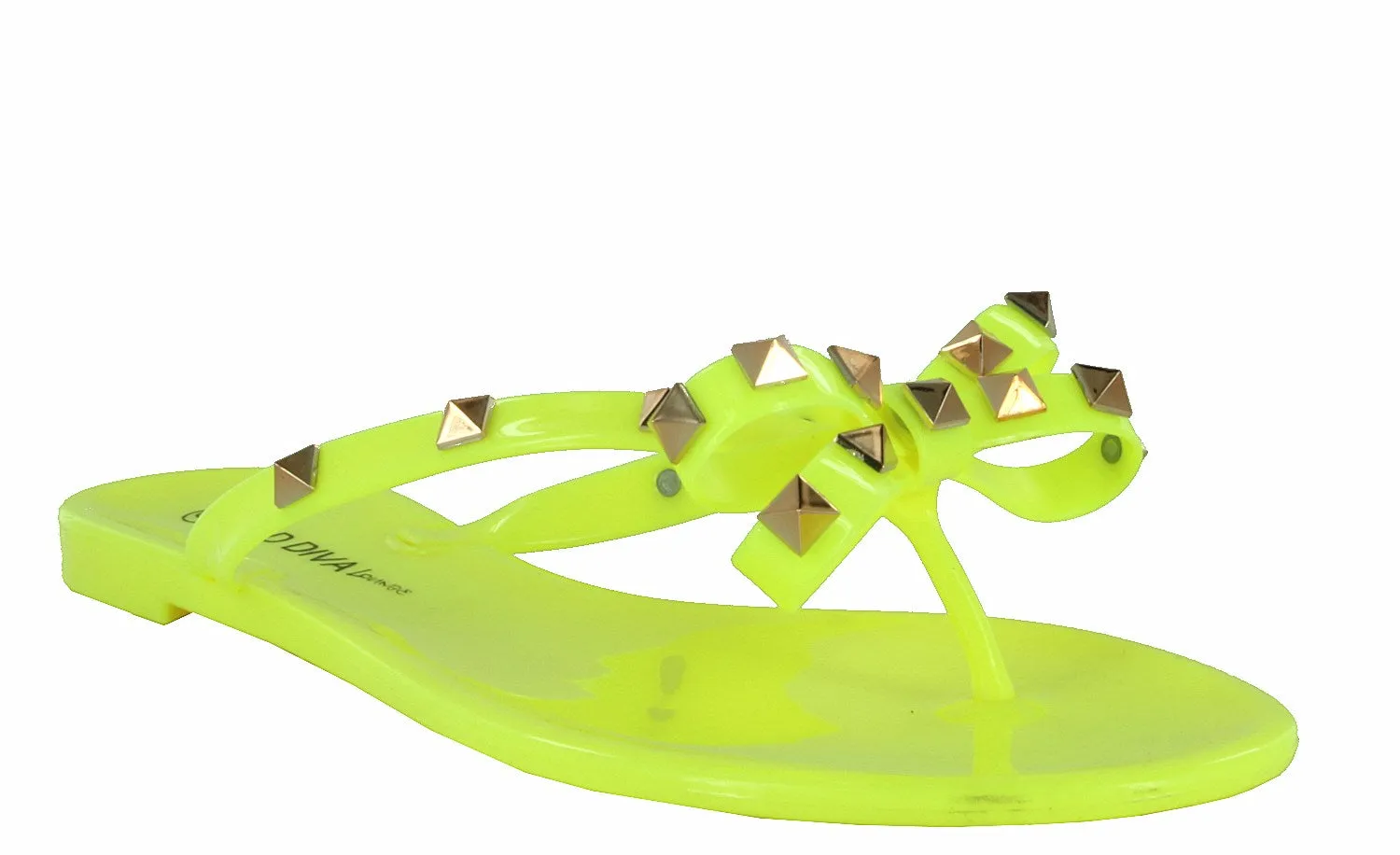 JOJO-01 FLIP FLOP DESIGNER STUDDED JELLY SANDALS