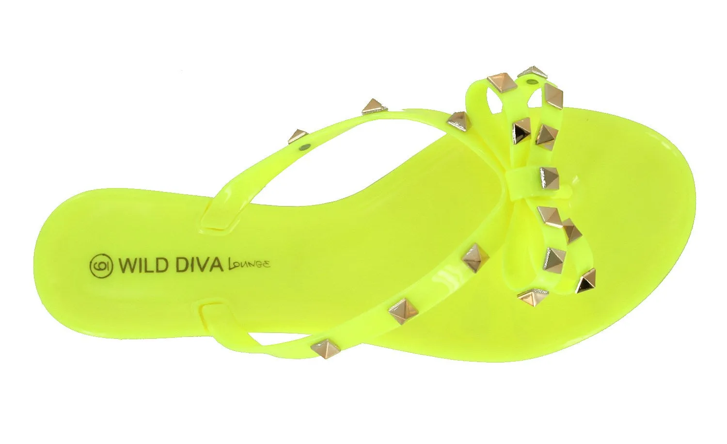 JOJO-01 FLIP FLOP DESIGNER STUDDED JELLY SANDALS