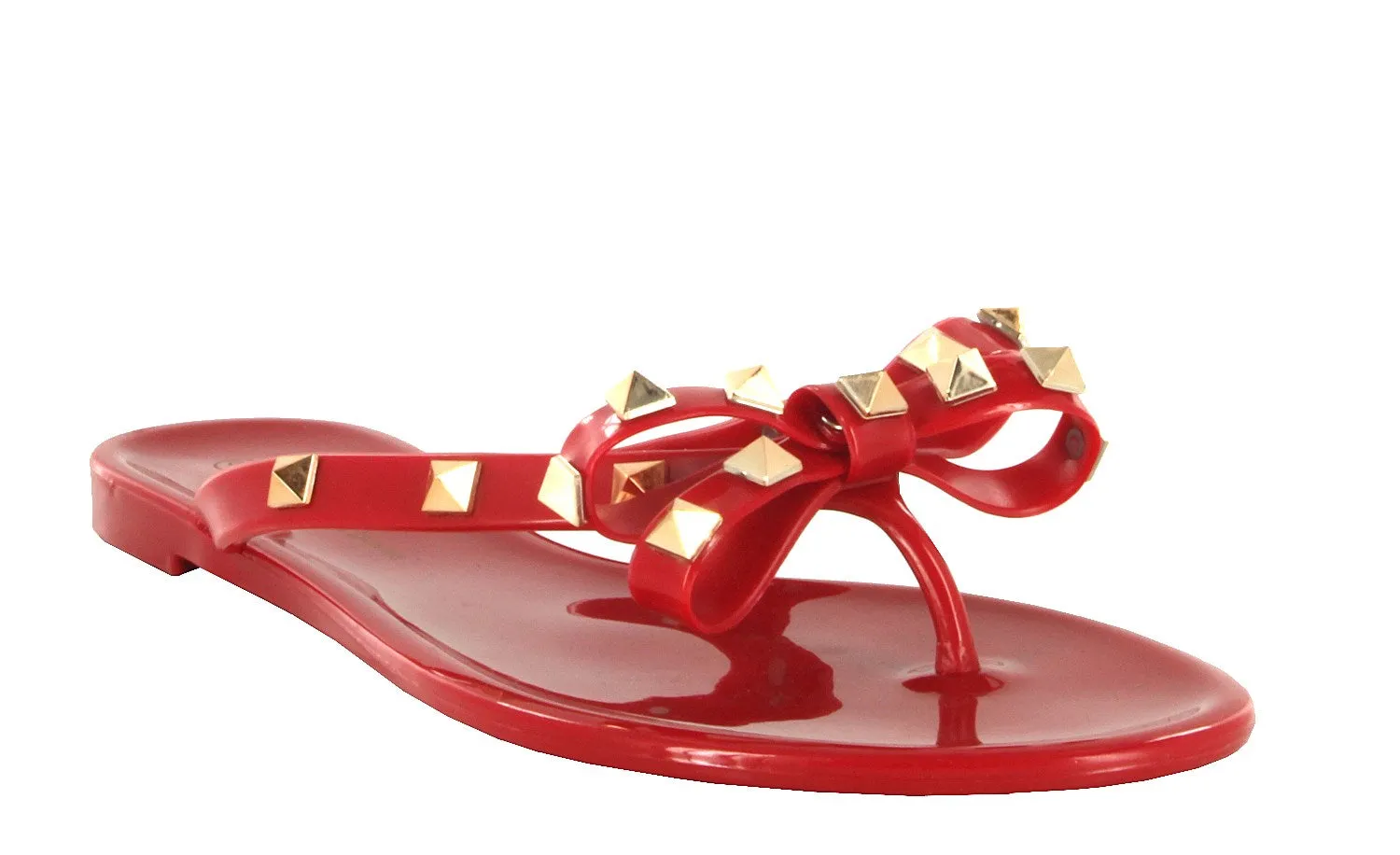 JOJO-01 FLIP FLOP DESIGNER STUDDED JELLY SANDALS