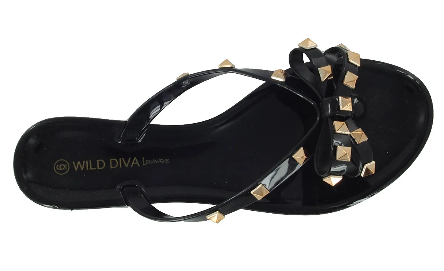 JOJO-01 FLIP FLOP DESIGNER STUDDED JELLY SANDALS