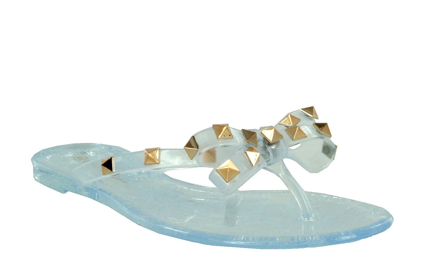 JOJO-01 FLIP FLOP DESIGNER STUDDED JELLY SANDALS