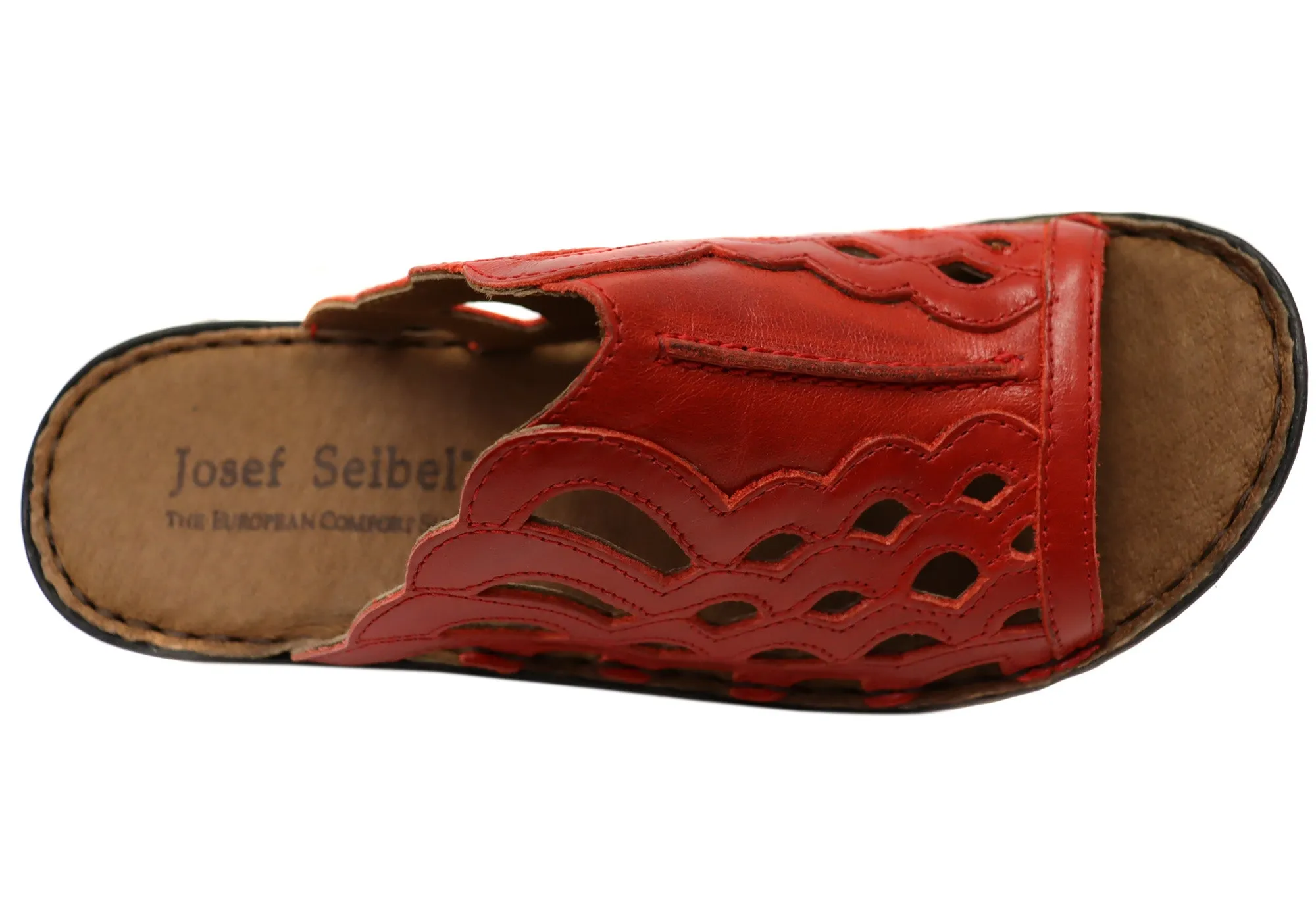 Josef Seibel Rebecca 23 Womens Leather Comfortable Slides Sandals