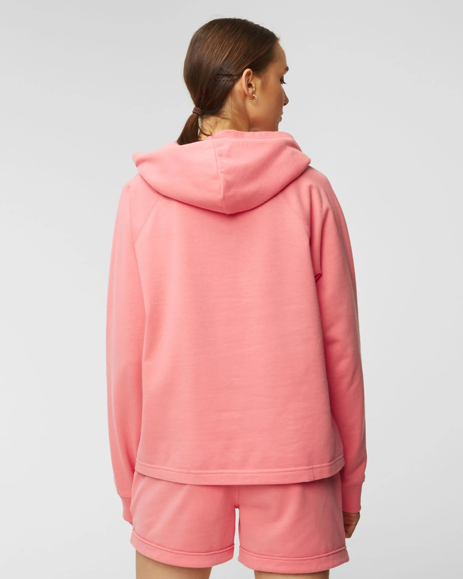 JUVIA Fleece hoodie raglan 82014064-pink-coral