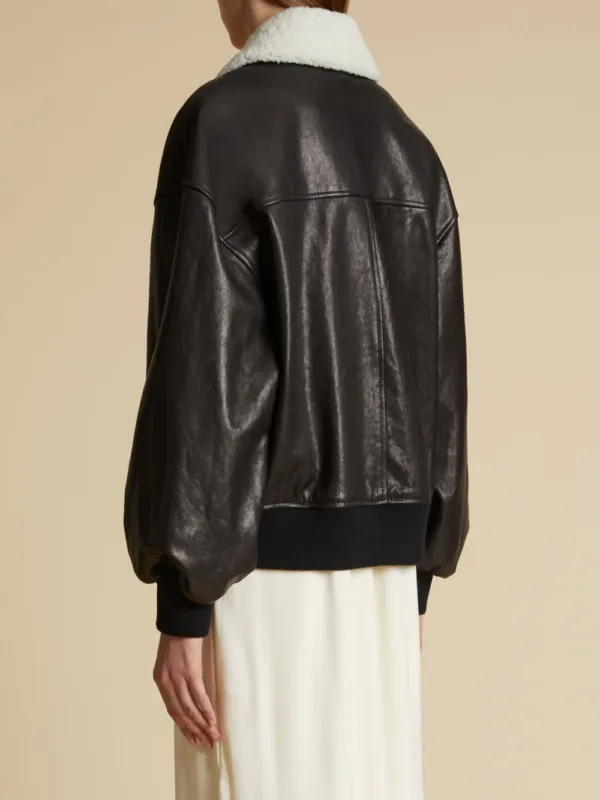 KHAITE Shellar Leather Jacket | Luxury and style at your fingertips