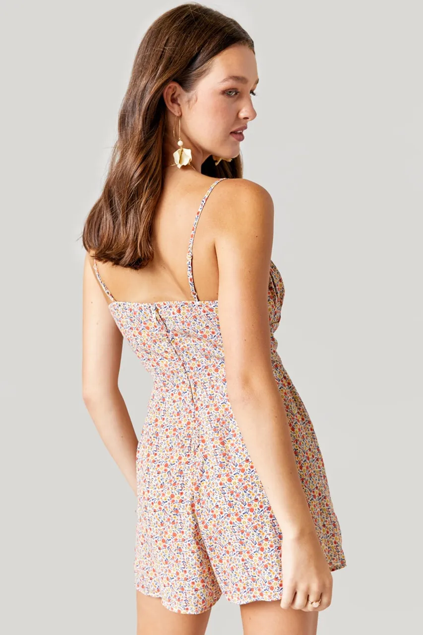 Kimmie Wildflower Godet Romper