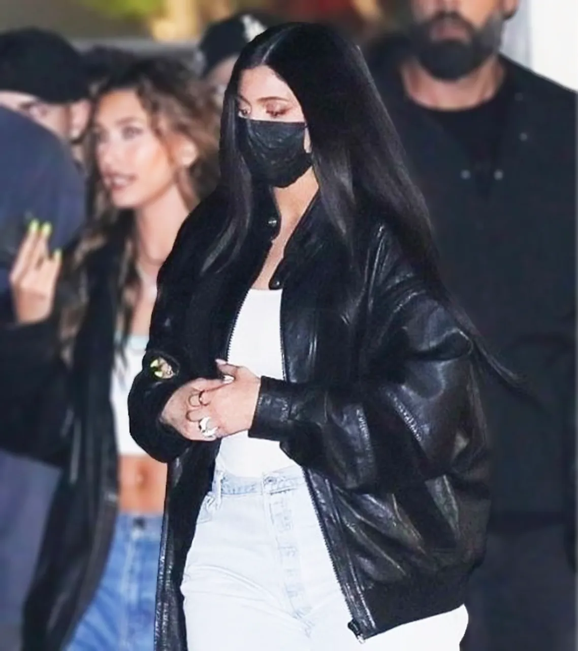 Kylie Jenner Coachella Valley Music and Arts Festival Leather Jacket