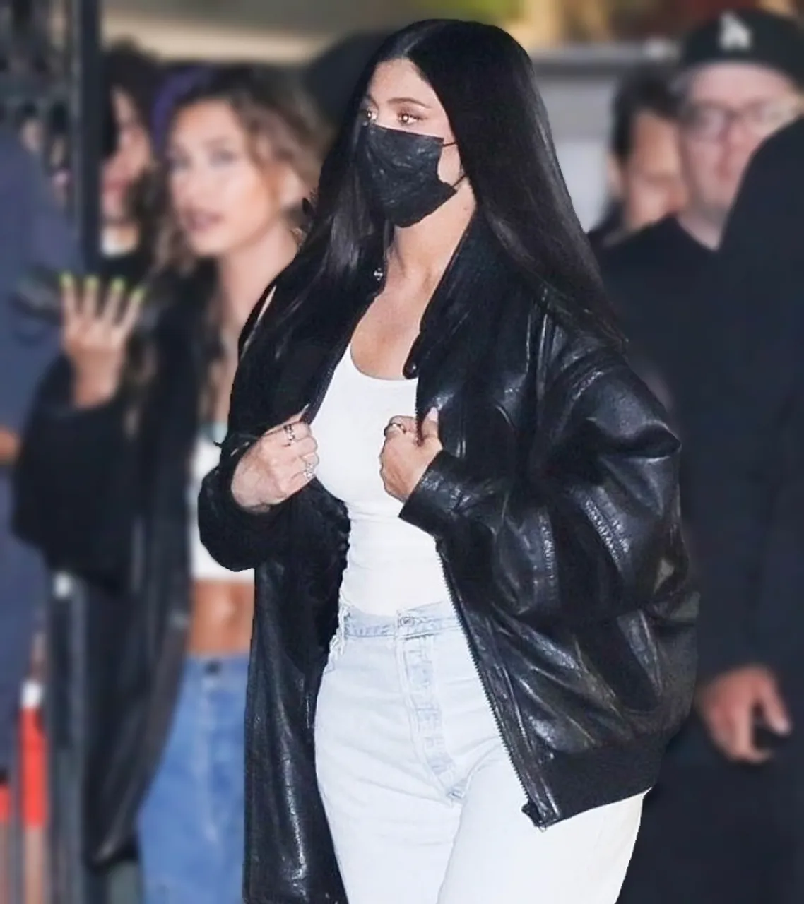 Kylie Jenner Coachella Valley Music and Arts Festival Leather Jacket