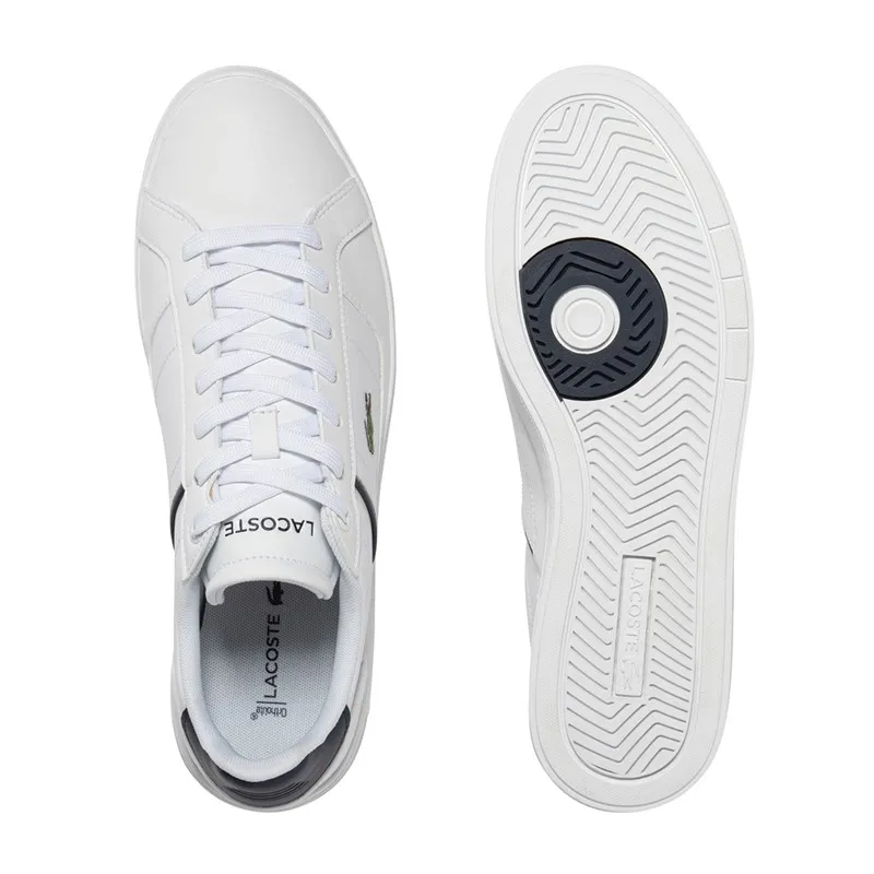 Lacoste Mens Europa Pro Trainers White/Navy