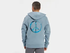 Life is Good Men's Simply True Fleece Zip Hoodie - Tie Dye Peace