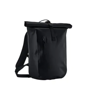 Lite roll top waterproof backpack one size black Quadra