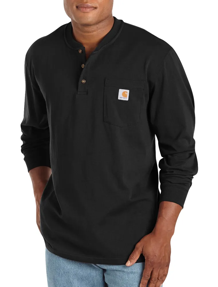 Long-Sleeve Workwear Henley Shirt