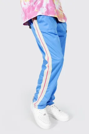 Loose Fit Tricot Joggers With Side Tape | boohooMAN UK