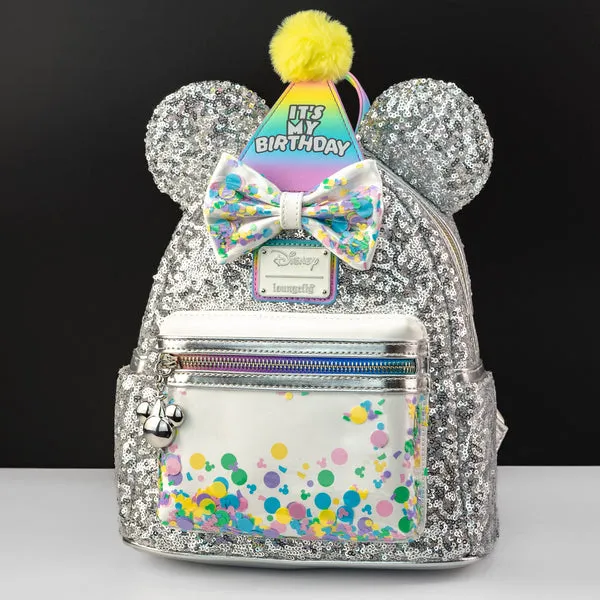 Loungefly x Disney Mickey and Friends Birthday Celebration Mini Backpack