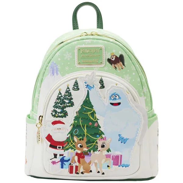 Loungefly x Rudolph the Red-Nosed Reindeer Holiday Group Mini Backpack