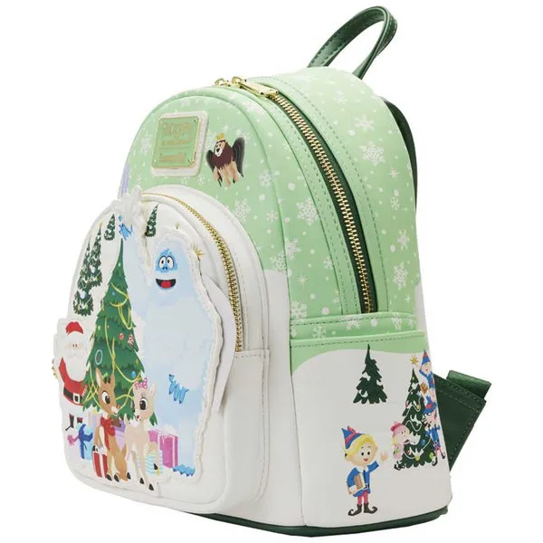 Loungefly x Rudolph the Red-Nosed Reindeer Holiday Group Mini Backpack