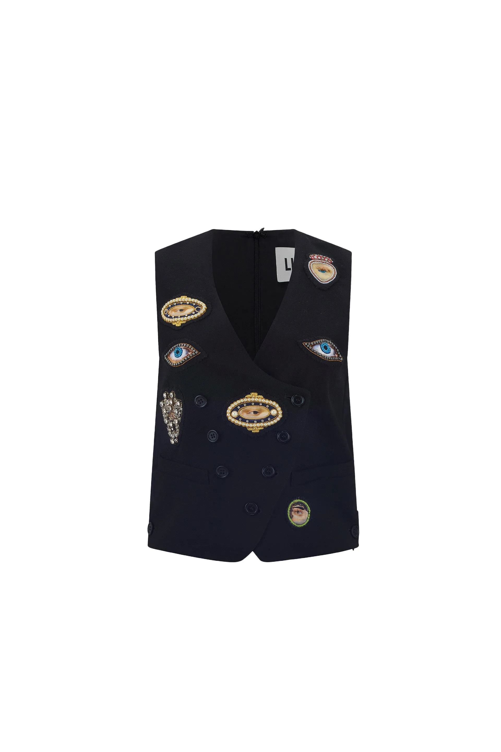 'LOVERS EYE REDUX' EMBELLISHED WAISTCOAT