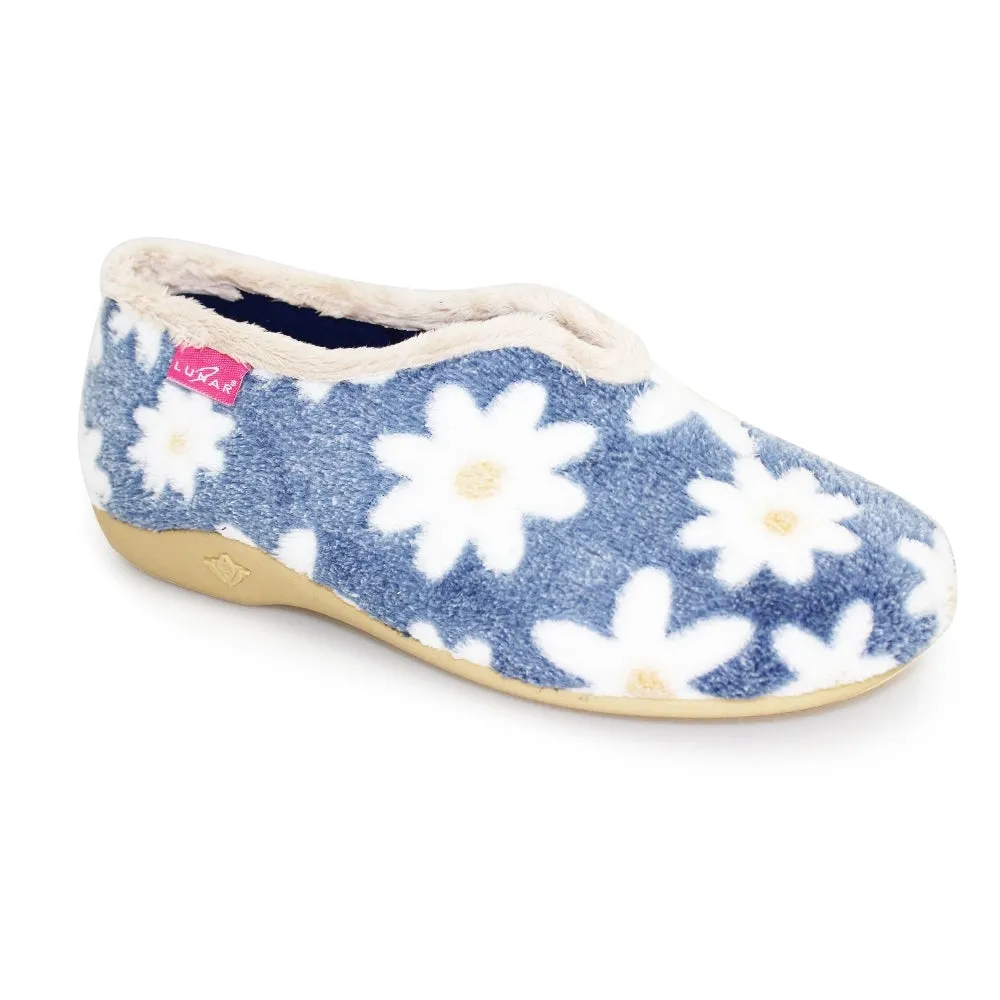 Lunar KLA021 Daisy Slipper Blue