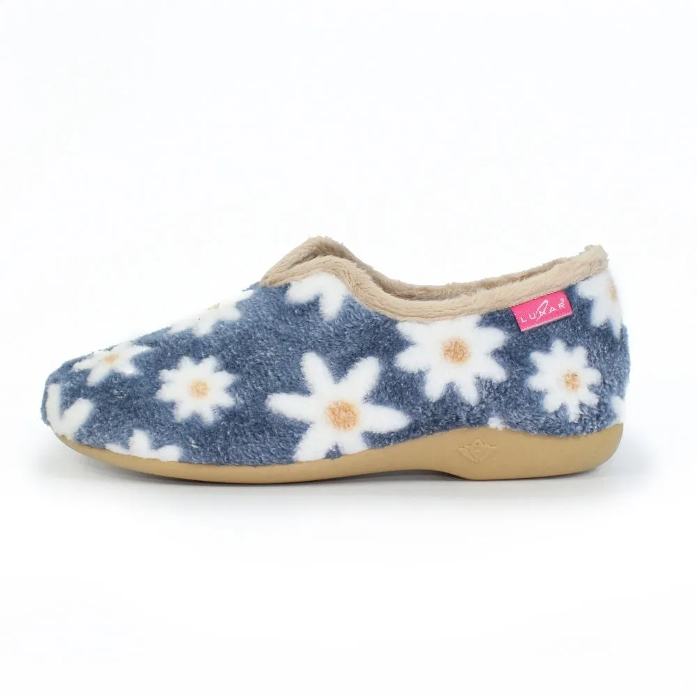 Lunar KLA021 Daisy Slipper Blue