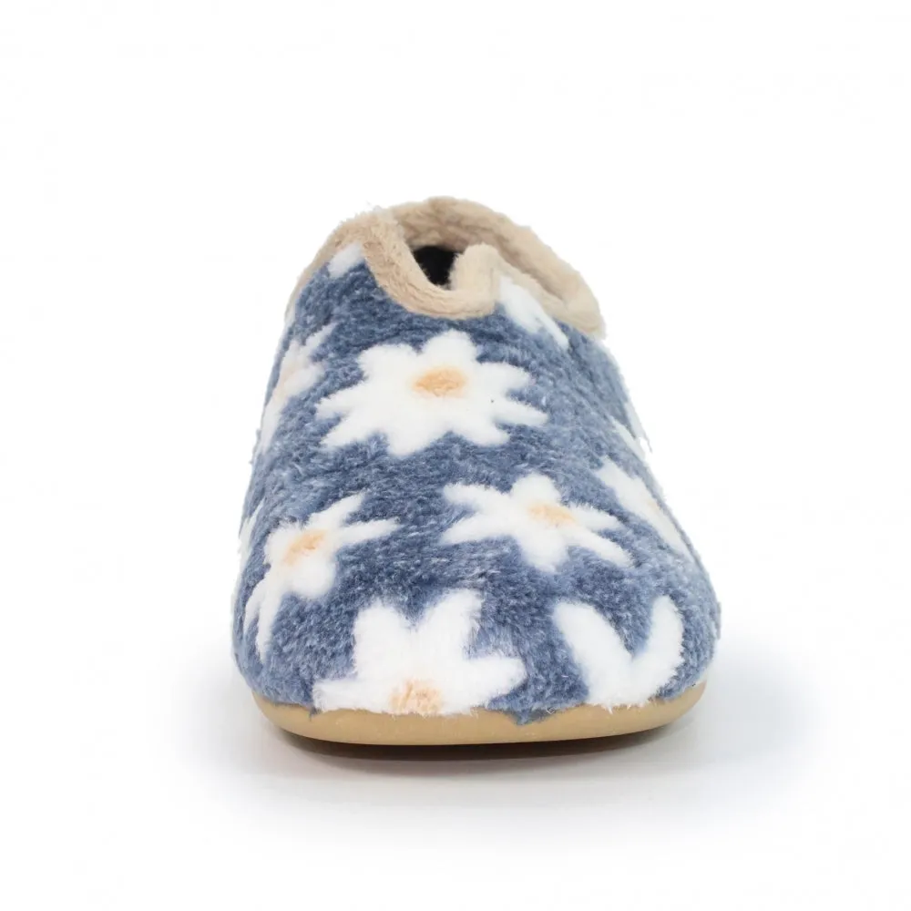 Lunar KLA021 Daisy Slipper Blue